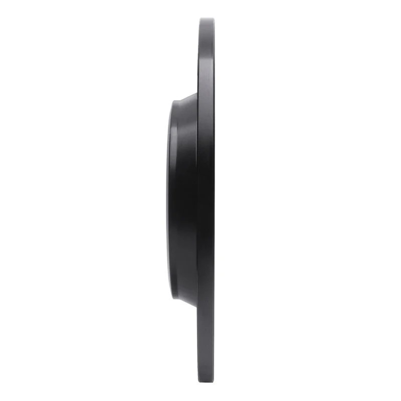 R1 09-25 Audi A4 Left Drilled & Slotted Black Brake Rotor