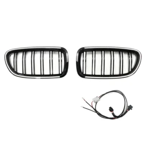 11.2009-02.2017 BMW 5-Series F11 Touring Kidney Bumper Grille Grill Gloss Black 51137203203 51137203204