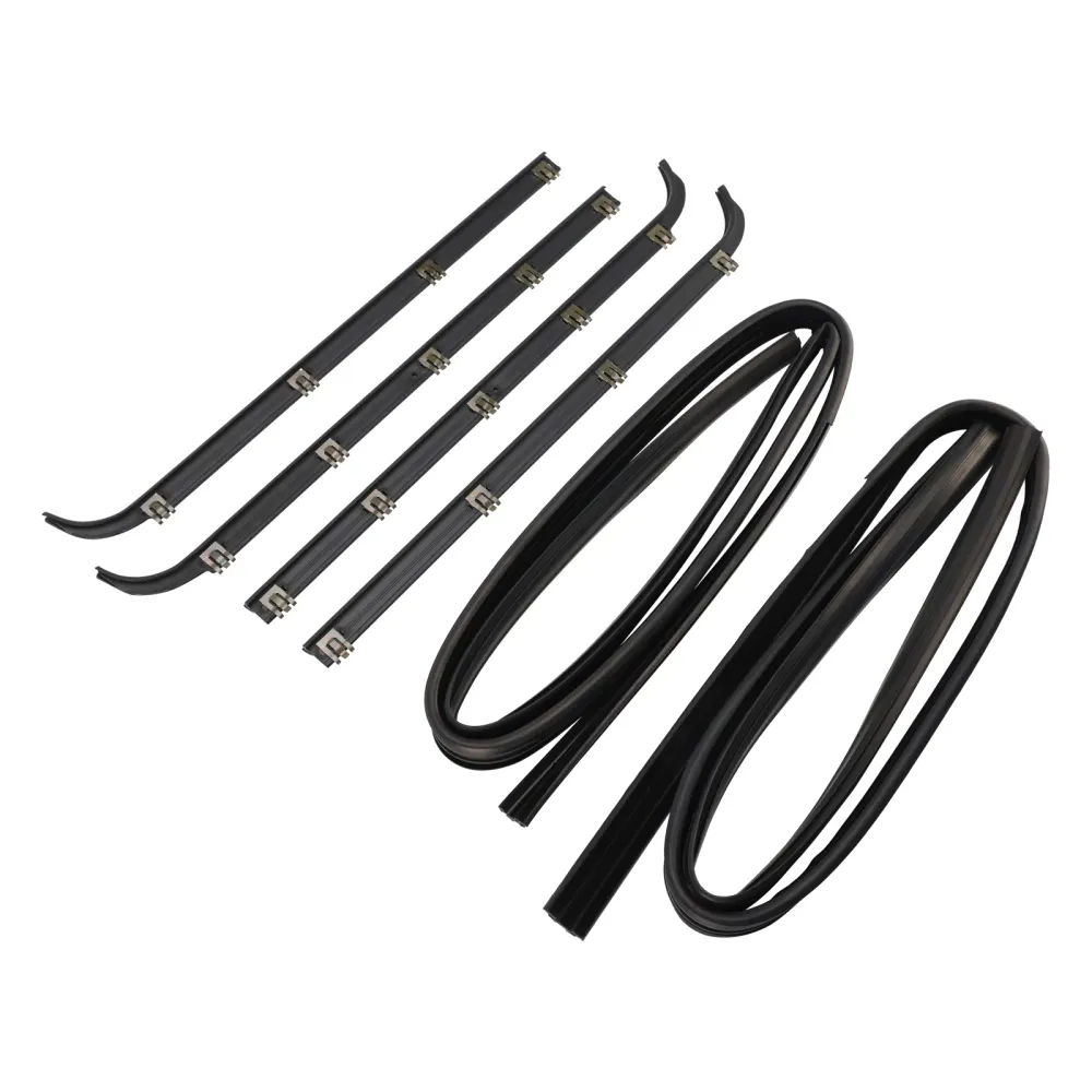 1987-1996 Ford F150 Truck Front Window Sweep 4PCS Dörrfönstertätningsbälte Weatherlist+2PCS tätningssats