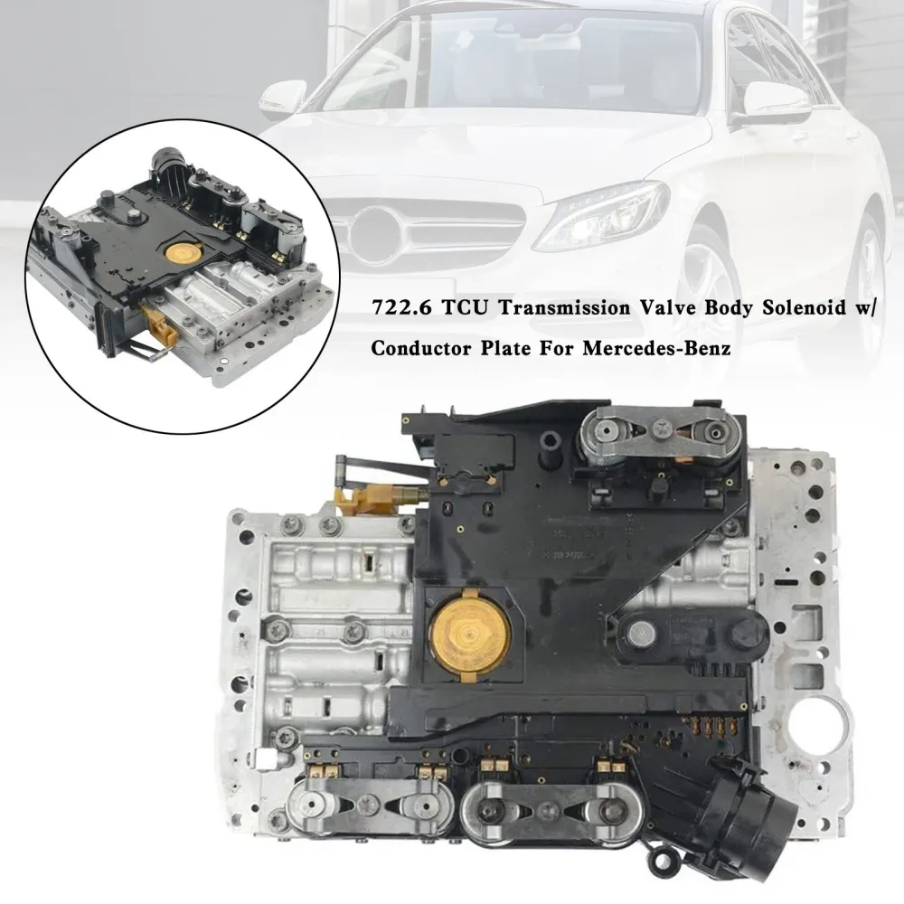 1994-1997 Mercedes-Benz SL320 722.6 TCU Transmissionsventilhus solenoid med ledarplatta
