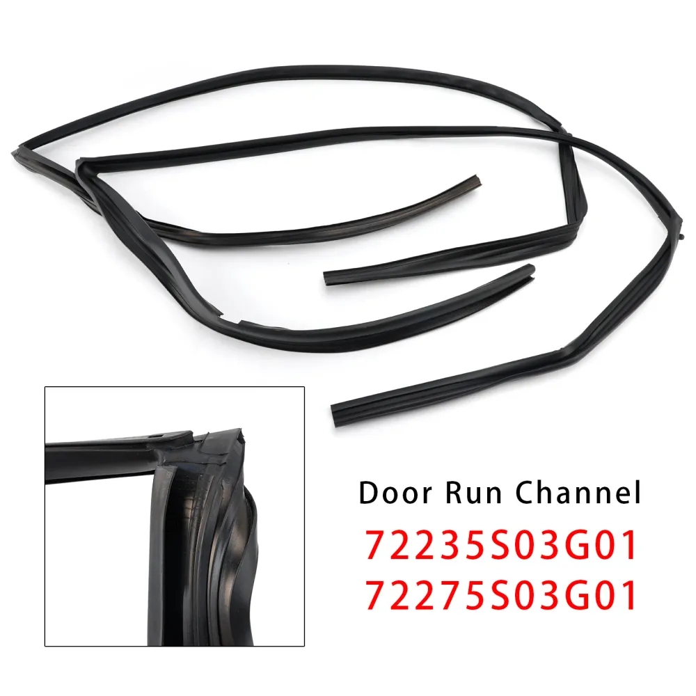 1996-2000 HONDA CIVIC EK4 EK9 2D 3D 2ST Framdörrsglas Run Channel