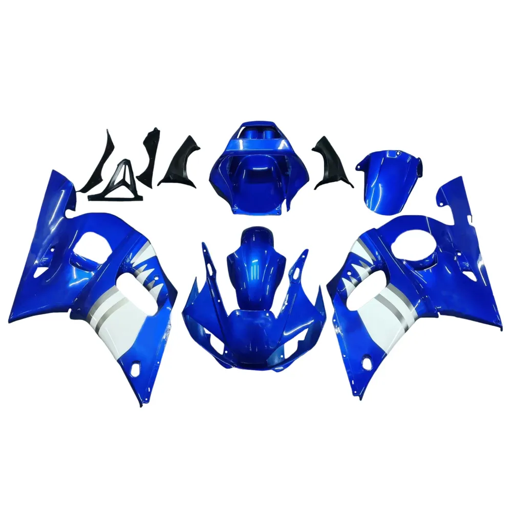 1998-2002 Yamaha YZF 600 R6 Injection Fairing Kit Karosseri Plast ABS #107