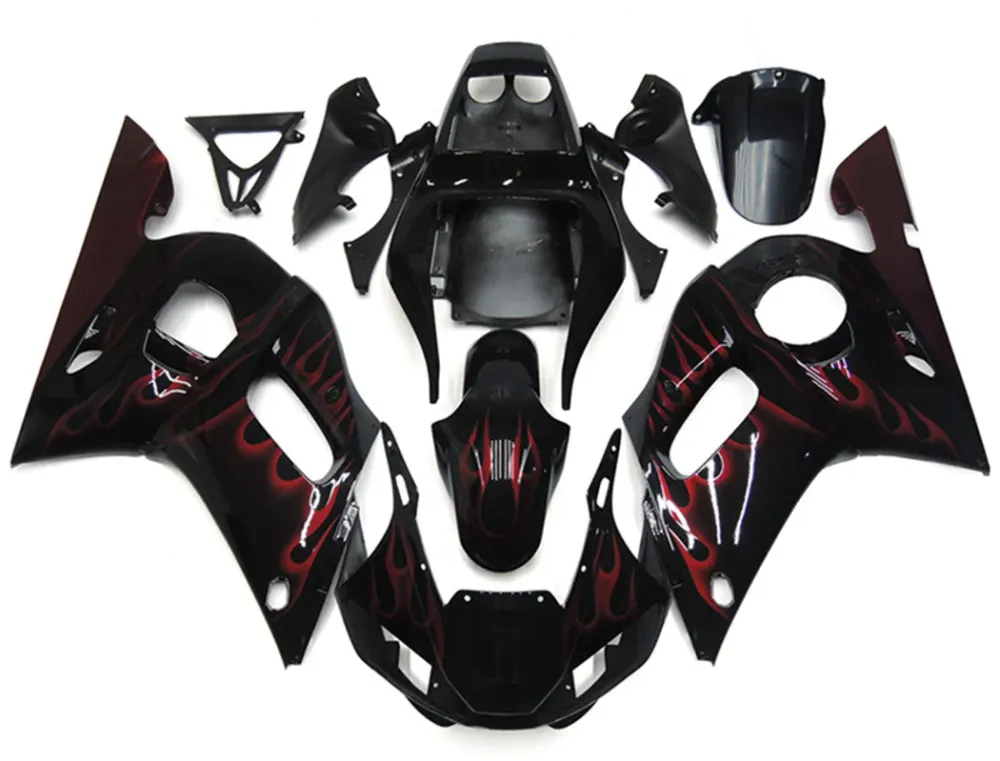 1998-2002 YAMAHA YZF 600 R6 Injektionsmässa kit Kroppsarbete Plastic ABS #34