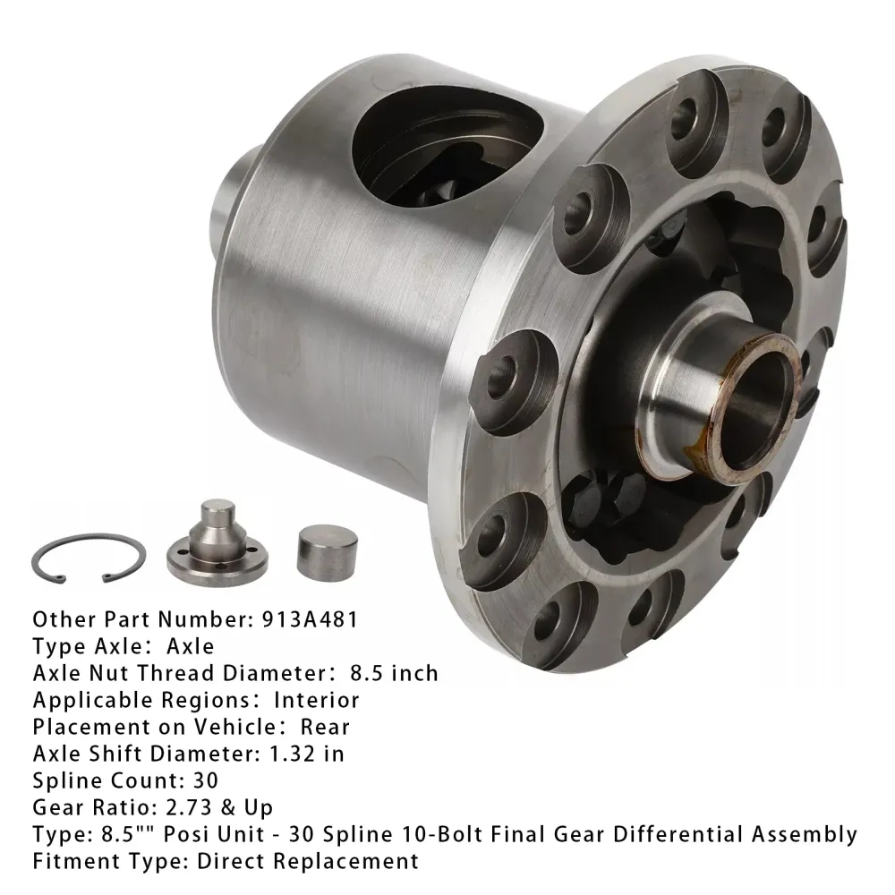 2000 Cadillac Escalade 10-bults 30-splines bakväxelpositionsdifferential 8.5" 10 Bult 30 Spline 913A481