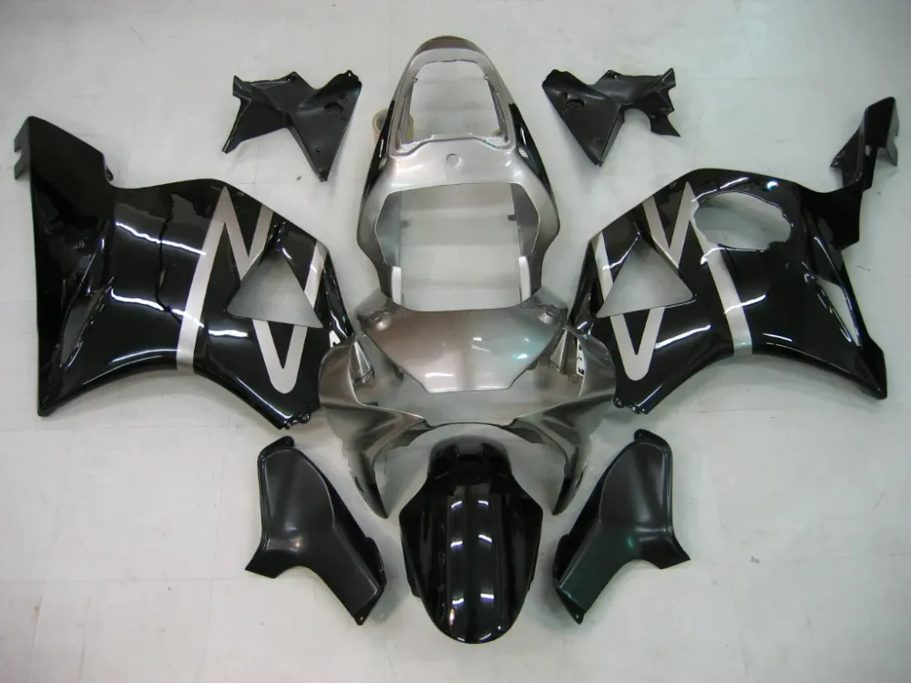 2002-2003 Honda CBR 954 RR Silver & Black RR Racing Fairings Generic