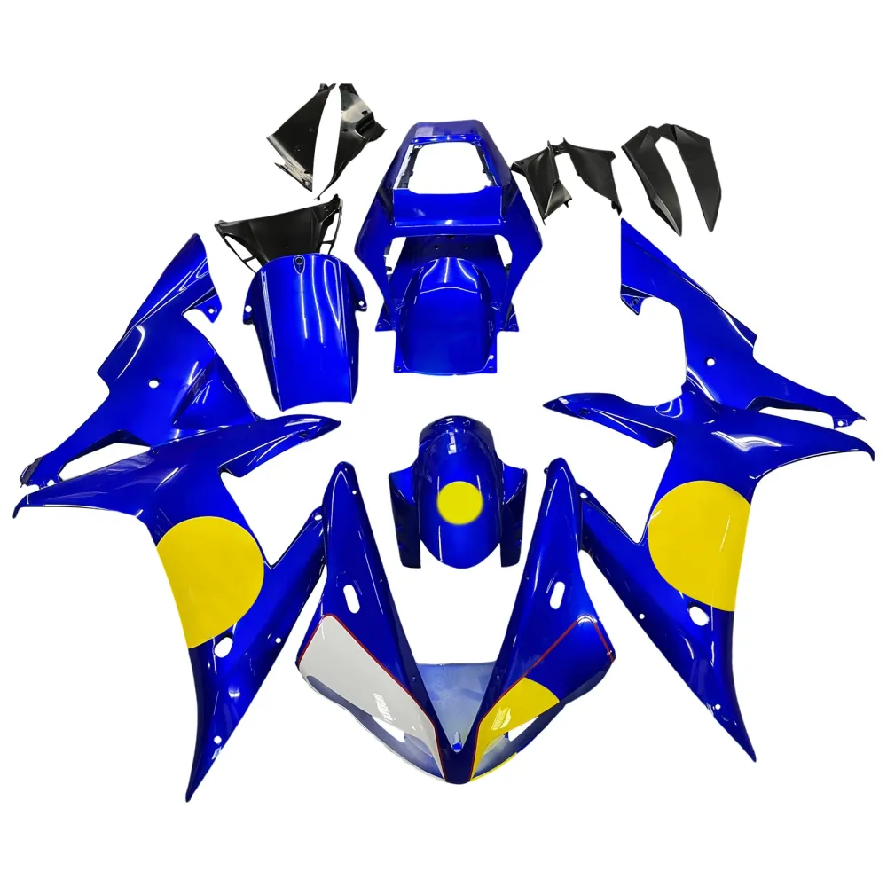 2002-2003 Yamaha YZF 1000 R1 Injection Fairing Kit Karosseri Plast ABS #102