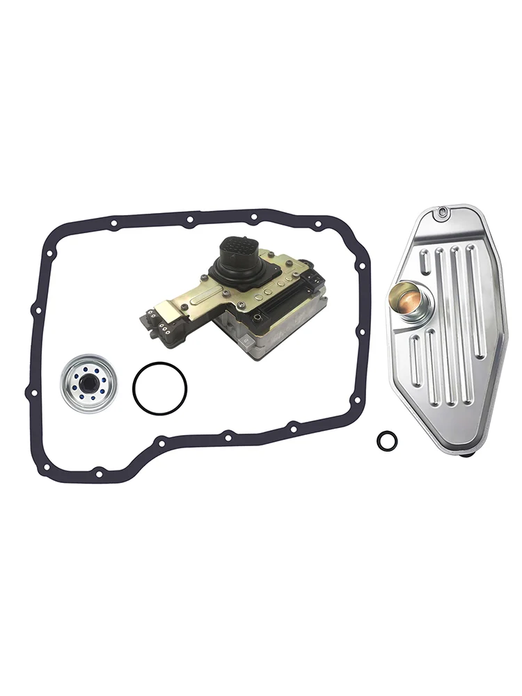 2002-2004 Jeep Grand Cherokee Laredo, Limited, Overland 4.0L L6 545RFE 45RFE växellådsväxling Solenoid Block Filter Kit