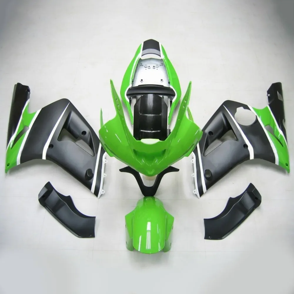 2003-2004 KAWASAKI ZX6R 636 AMOTOPART INJEKTION FAIRING KIT BOODYWORK PLAX ABS #117