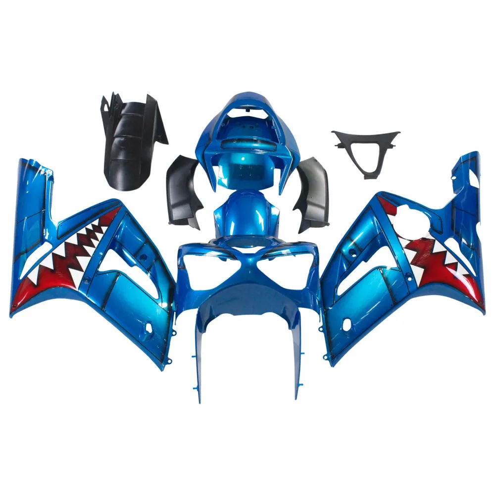 2003-2004 KAWASAKI ZX6R 636 AMOTOPART INJEKTION FAIRING KIT BOODYWORK ABS #111