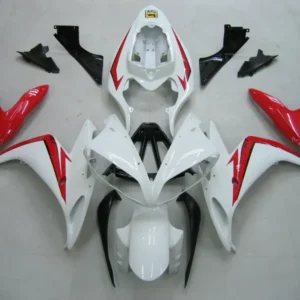 2004-2006 YAMAHA YZF-R1 Vit röda racingmässor generiska