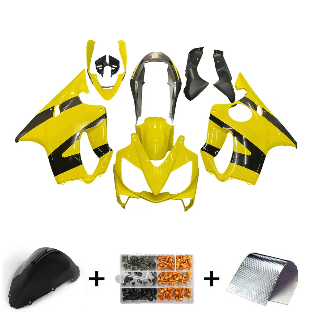 2004-2007 Honda CBR 600 F4i Gul & Svarta CBR Racing Fairings Generic