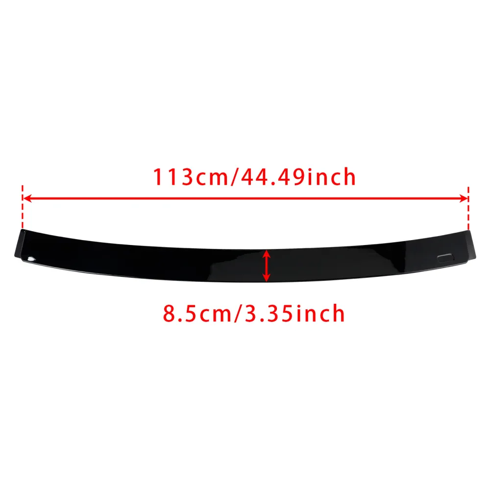 2004-2013 BMW 3-serie Sedan E90 M3 Sedan E90-modeller Glanssvart Bakre takspoiler Fönstervinge