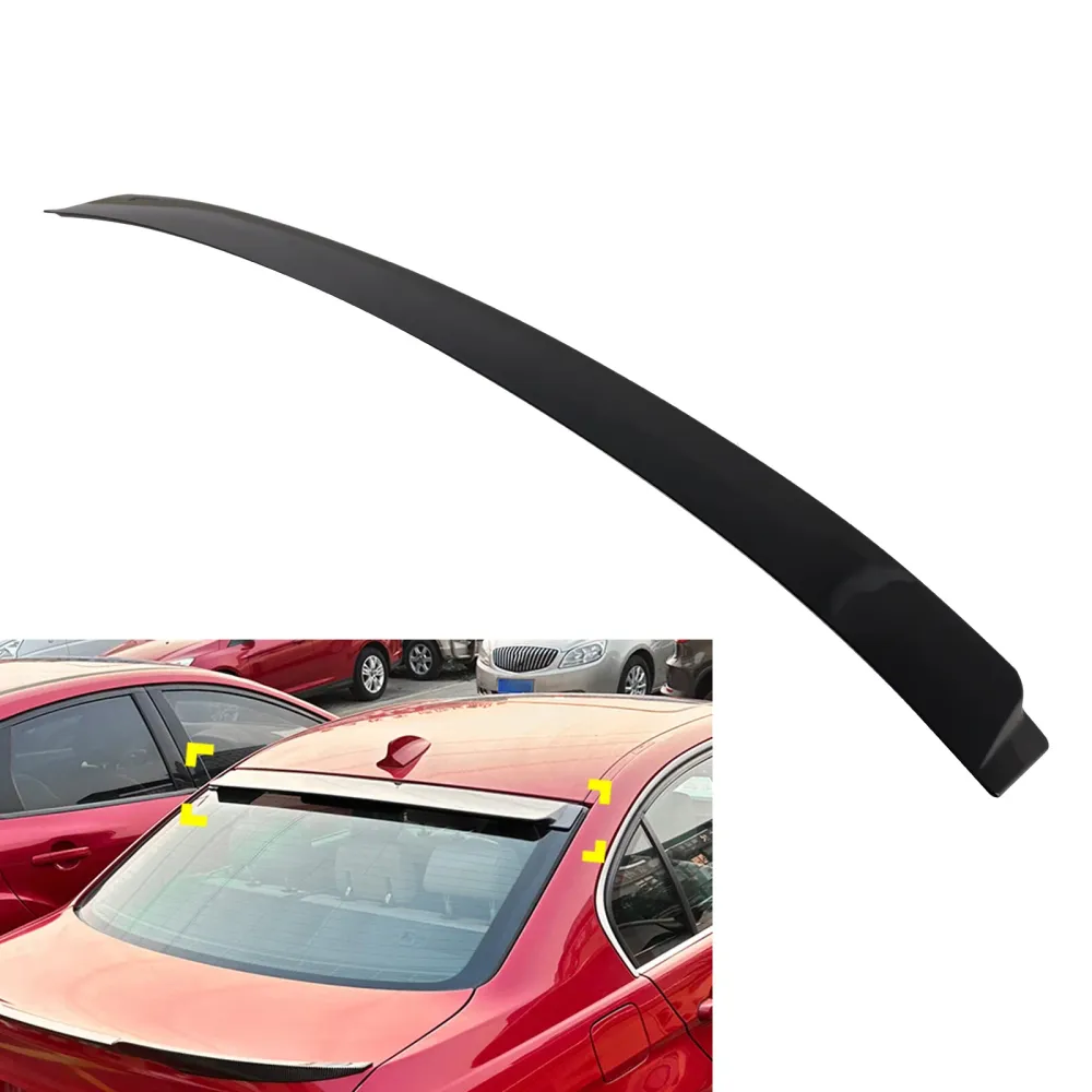 2004-2013 BMW 3-serie Sedan E90 M3 Sedan E90-modeller Glanssvart Bakre takspoiler Fönstervinge