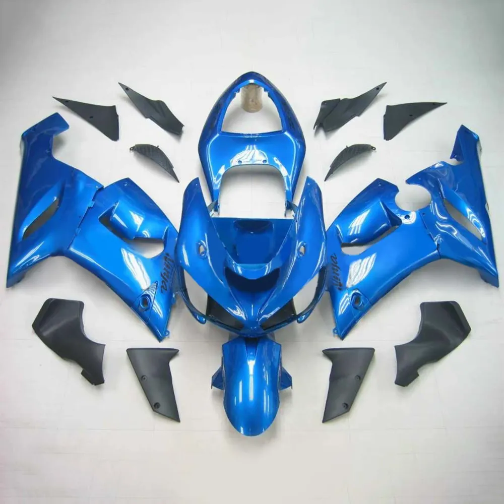 2005-2006 KAWASAKI ZX6R 636 AMOTOPART INJEKTION FAIRING KIT BOODYWORK ABS #127