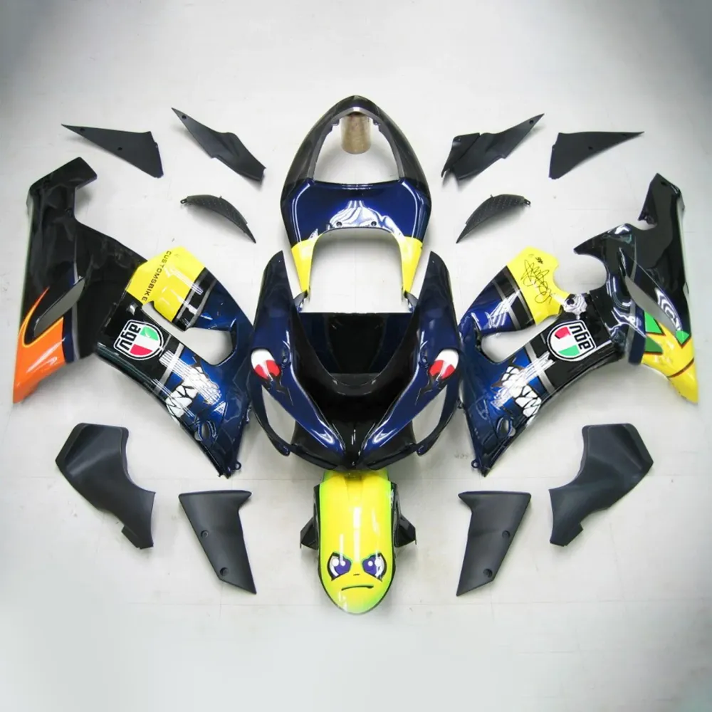 2005-2006 KAWASAKI ZX6R 636 AMOTOPART INJEKTION FAIRING KIT BOODYWORK PLAX ABS #102