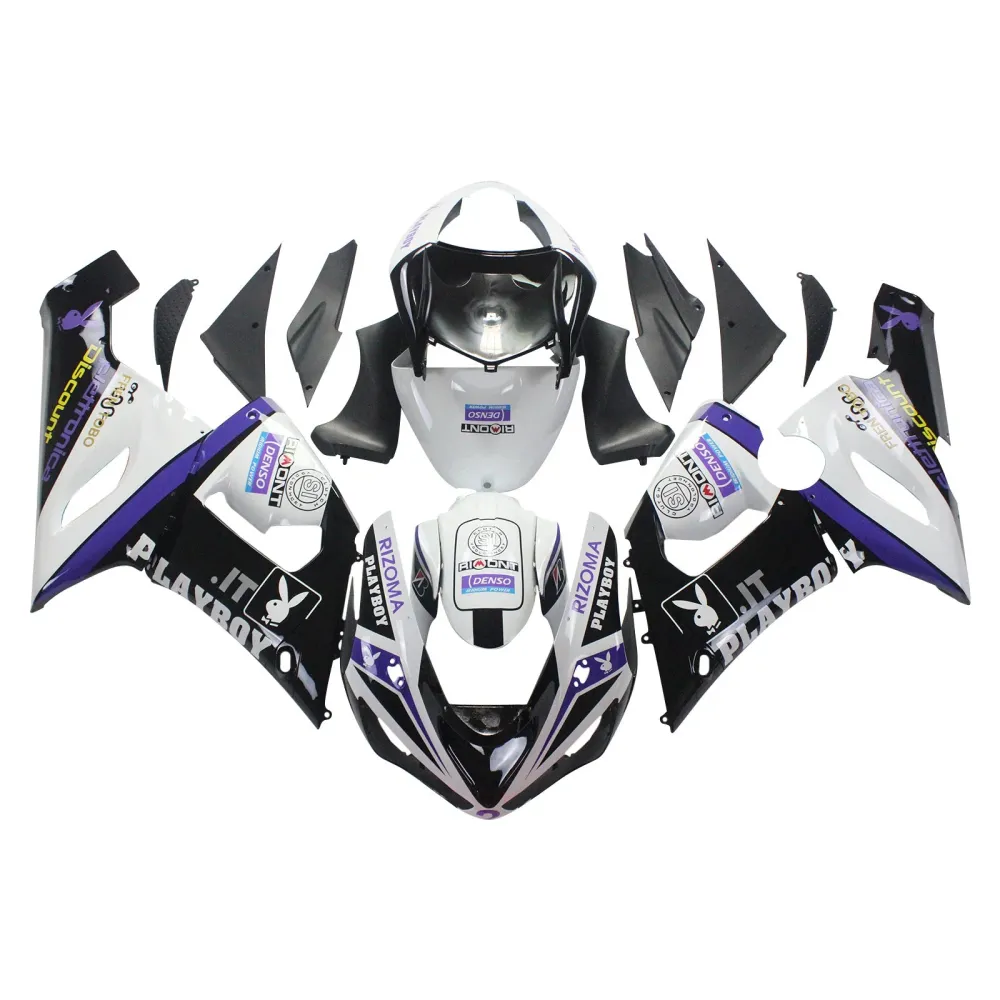 2005-2006 KAWASAKI ZX6R 636 AMOTOPART INJEKTION FAIRING KIT BOODYWORK ABS #142