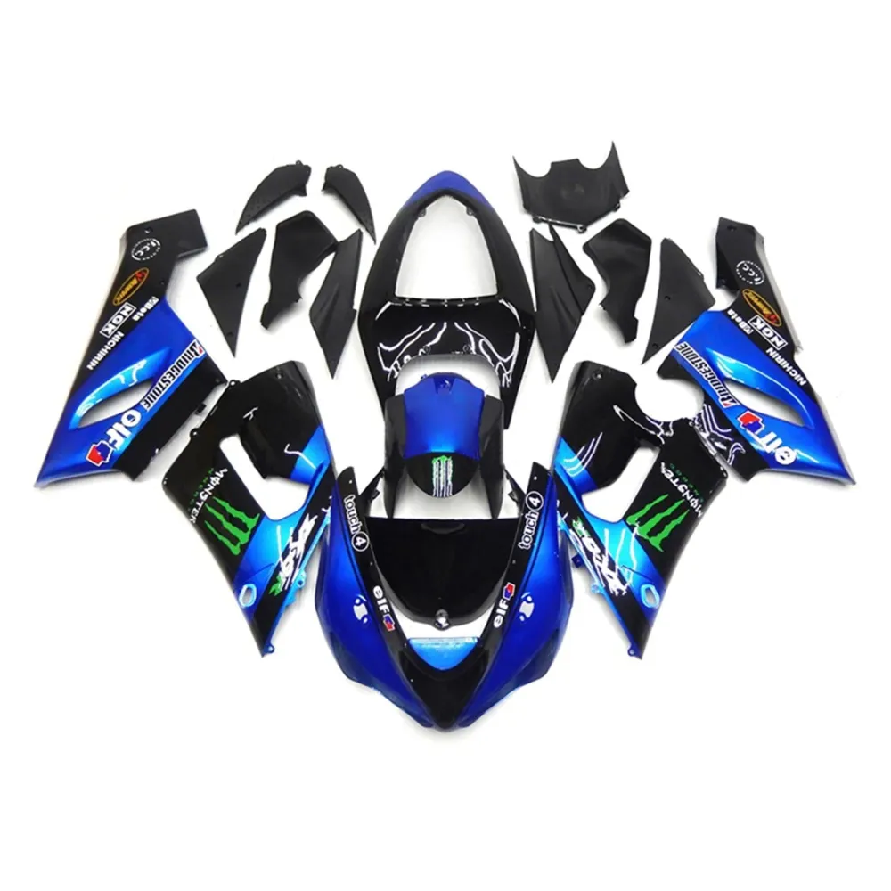 2005-2006 Kawasaki ZX6R 636 FAIRING KIT BODYWORK PLAST ABS