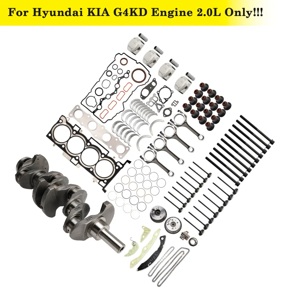 2005-2010 Hyundai Tucson G4KD 2.0L Rekonstruktionssats för motoröversyn Vevaxelstänger Timingsats