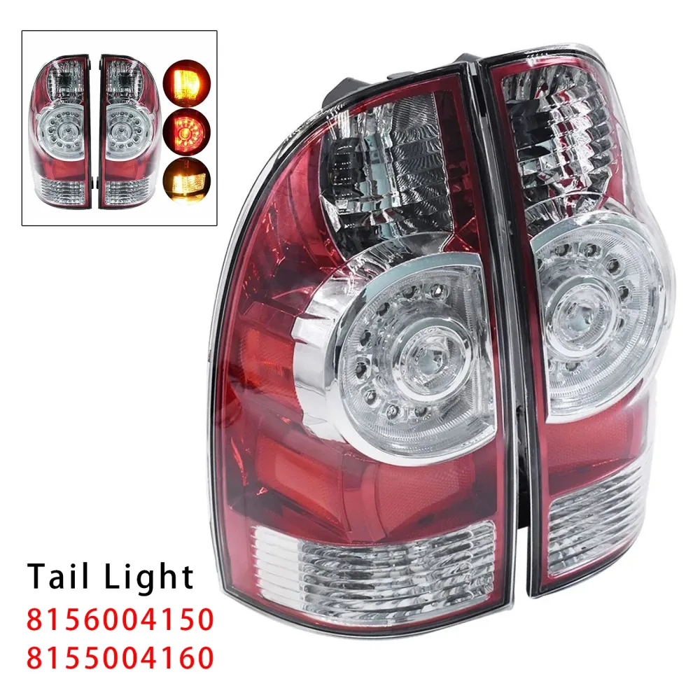 2005-2010 Toyota Tacoma Pre Runner Standard Cab Pickup 2-dörrars LED-bakljus Bromslampa 8156004150 8155004160
