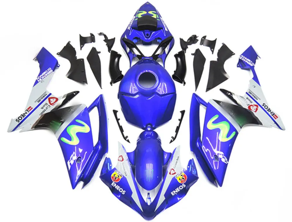 2007-2008 YAMAHA YZF 1000 R1 injektionsmässa kit Bodywork Plastic ABS #127