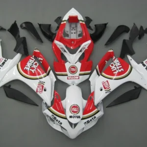 2007-2008 YAMAHA YZF-R1 VIT RÖD LUCKT STROKING AMOTOPART FAIRINGS TULLFAIRING