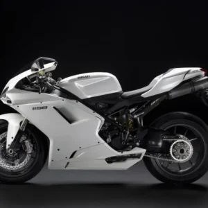 2007-2012 Ducati 1098/1198/848 Vit kroppsarbete FAIRING ABS-injektion Mögel 13# Generisk
