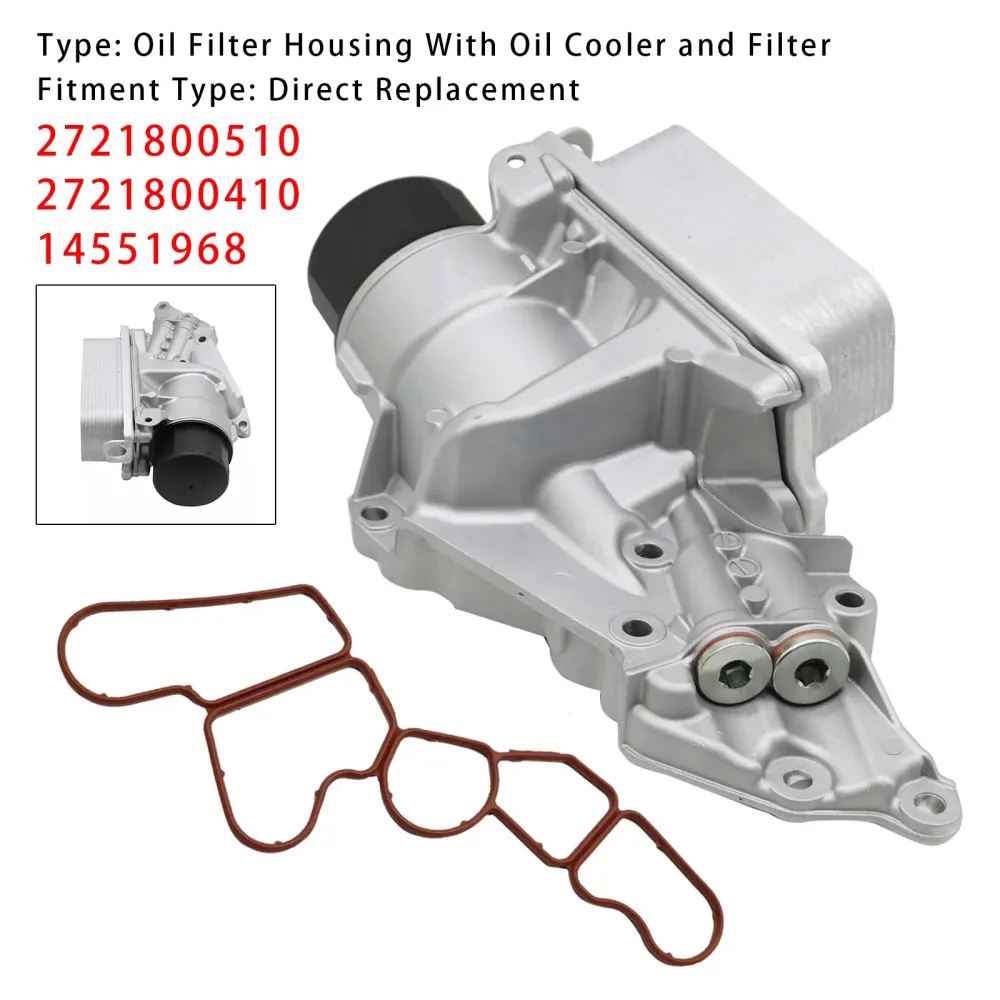2008-2009 Mercedes Benz R350 Basoljefilterhus & Oljekylare 2721800410 14551968