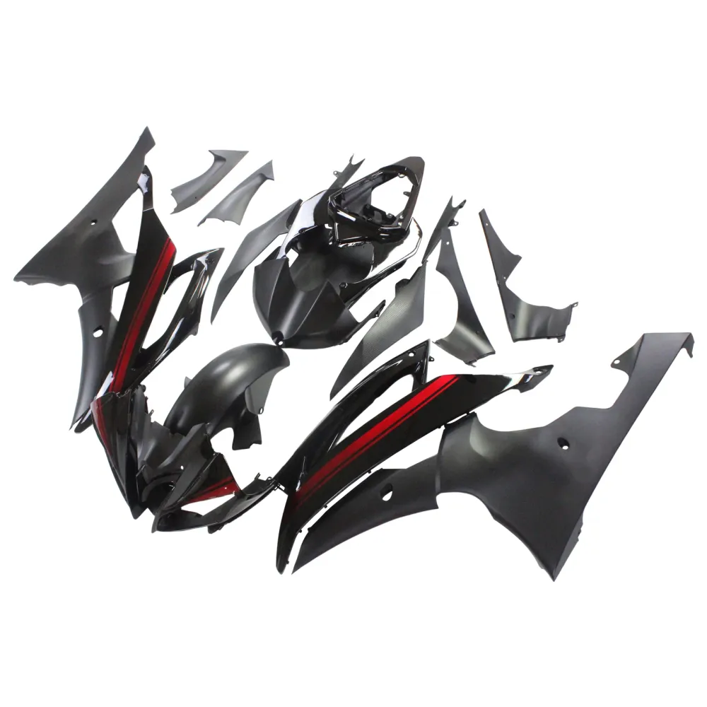 2008-2016 Yamaha YZF 600 R6 Injection Fairing Kit Karosseri Plast ABS #150