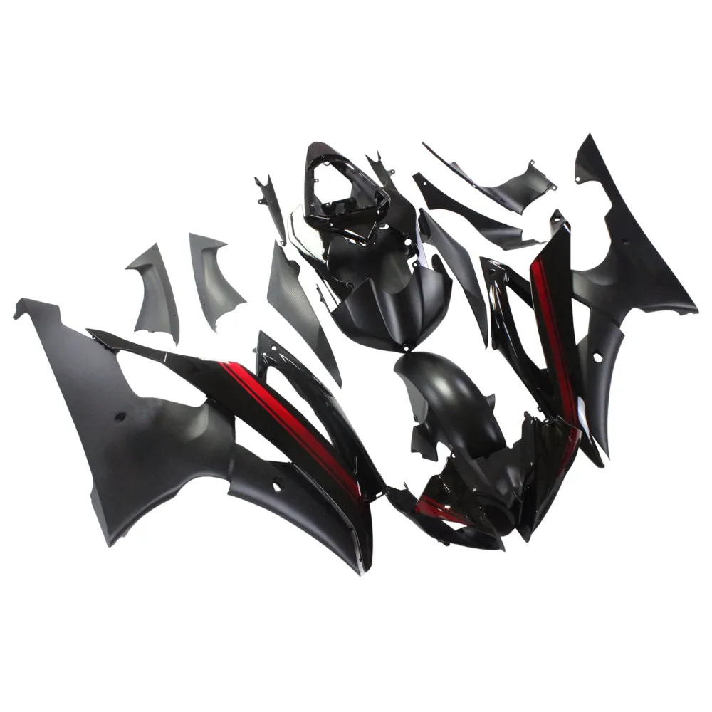 2008-2016 Yamaha YZF 600 R6 Injection Fairing Kit Karosseri Plast ABS #150