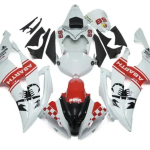 2008-2016 YAMAHA YZF 600 R6 Injektionsmässa kit Kroppsarbete Plastic ABS #174
