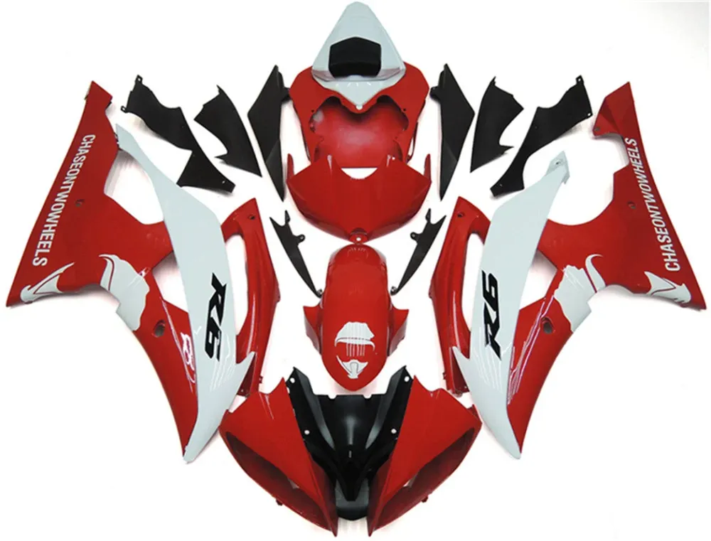 2008-2016 YAMAHA YZF 600 R6 Injektionsmässa kit Kroppsarbete Plastic ABS #175