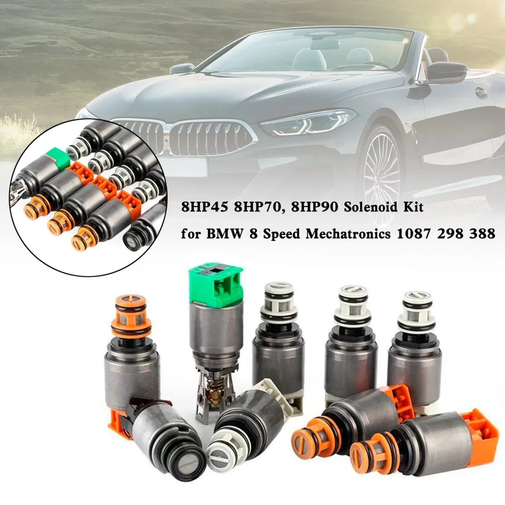 2009-2011 BMW 5 SERIES/GT L4 3.0L L6 2.5L L6 3.0L V8 4.4L 8 Speed Mechatronics 1087 298 388 8HP45 8HP70 8HP90 Solenoid Kit