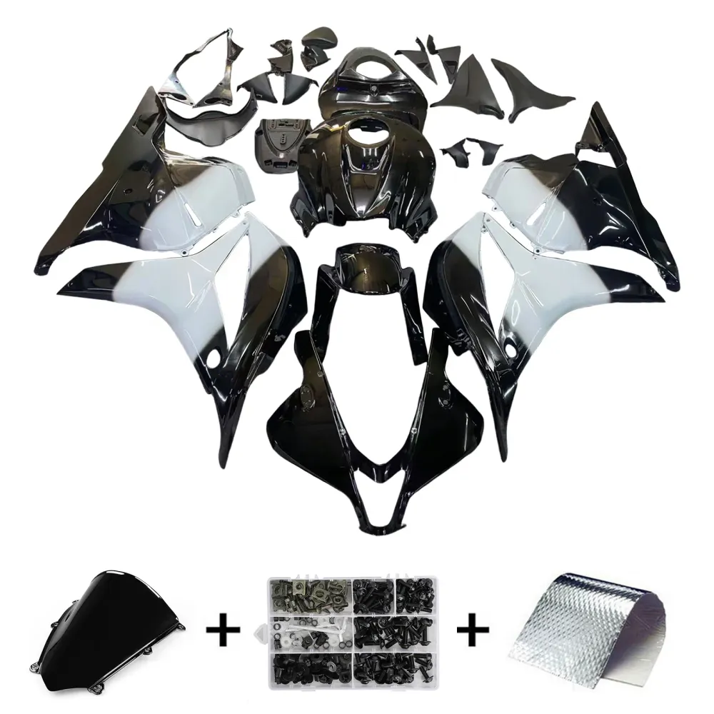 2009-2012 Honda CBR 600 RR Black West CBR Racing Fairings Generic