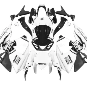 2009-2016 Suzuki GSXR 1000 Vit & Svarta Lucky Strike Racing-kåpor Generiska