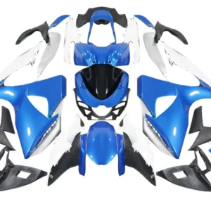 2009-2016 Suzuki GSXR 1000 Blå & Vita GSXR Racing-kåpor Generiska