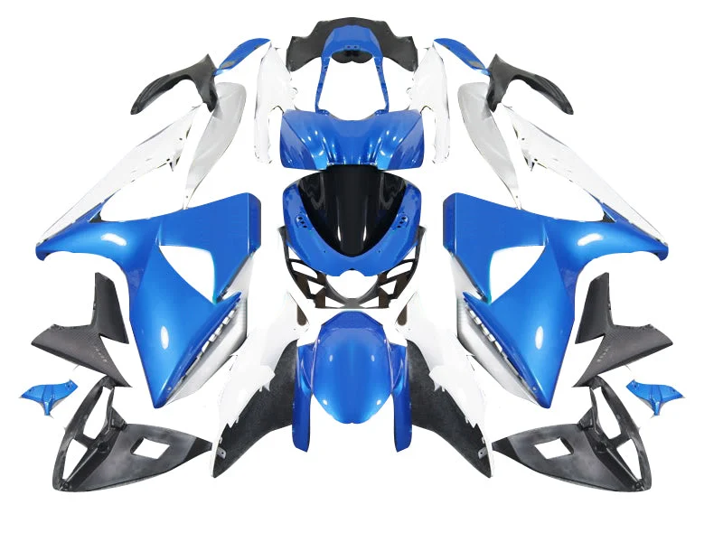 2009-2016 Suzuki GSXR 1000 Blå & Vita GSXR Racing-kåpor Generiska