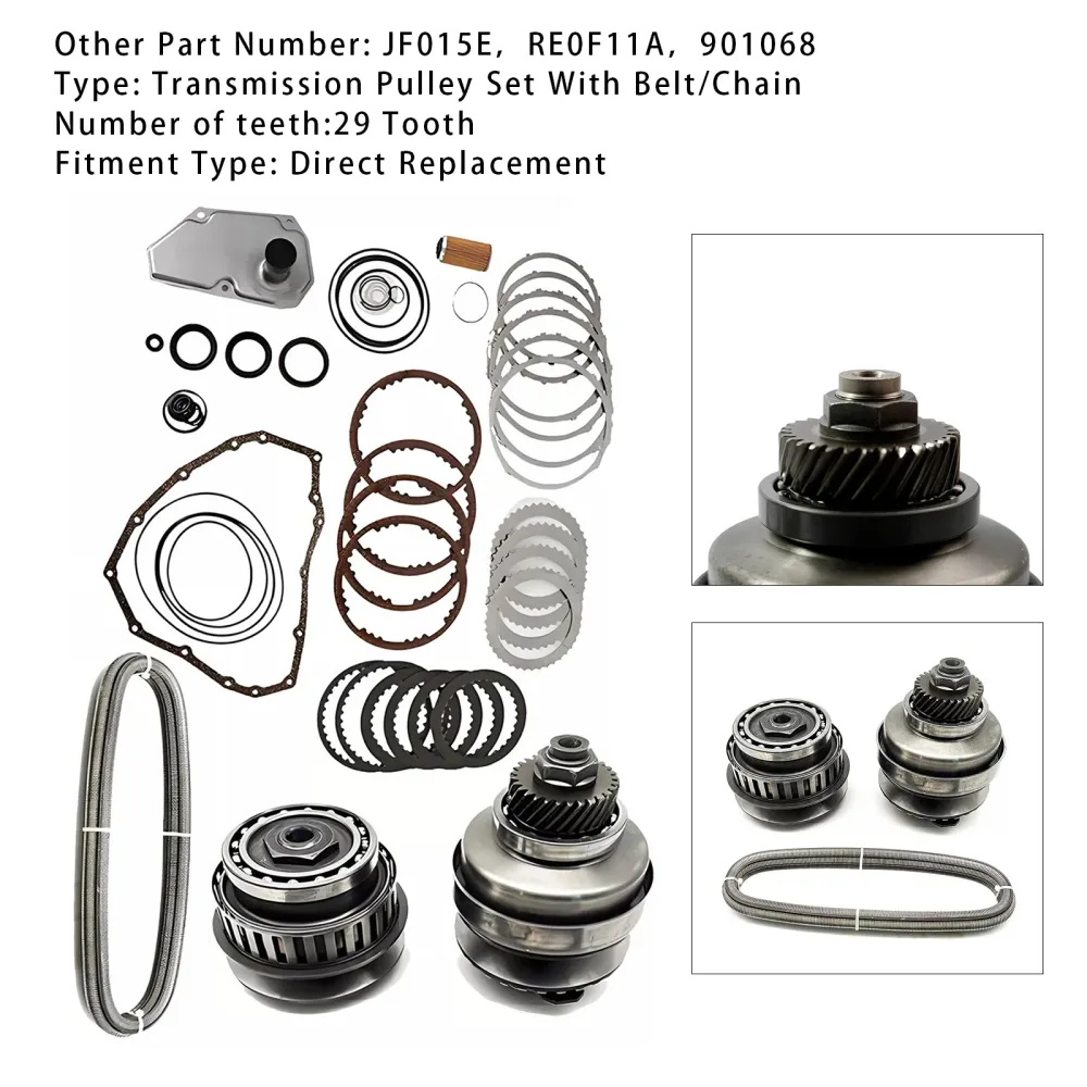 2012 Nissan BLUEBIRD SYLPHY L3 1.2L Transmission Master Rebuild Kit & Remskiva med rem JF015E RE0F11A 29T