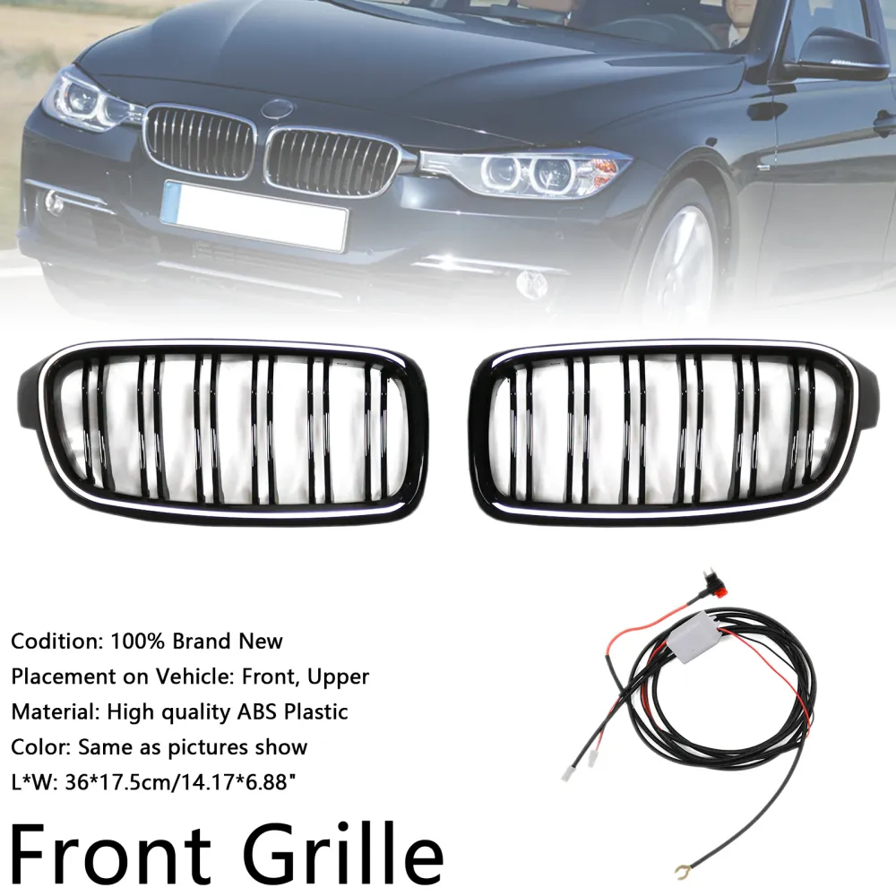 2012-2019 BMW 3-serien F31 Touring Double Slat Front Kidney Grille Grill