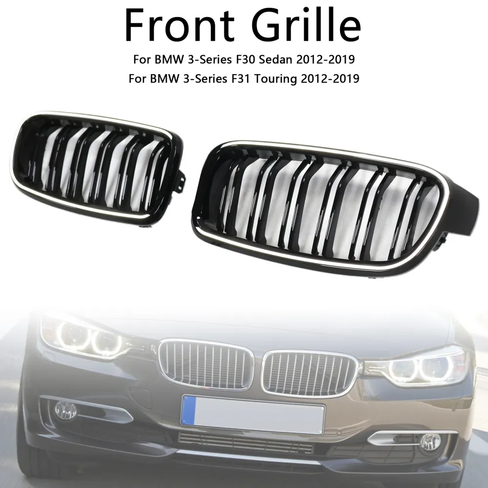 2012-2019 BMW 3-serien F31 Touring Double Slat Front Kidney Grille Grill