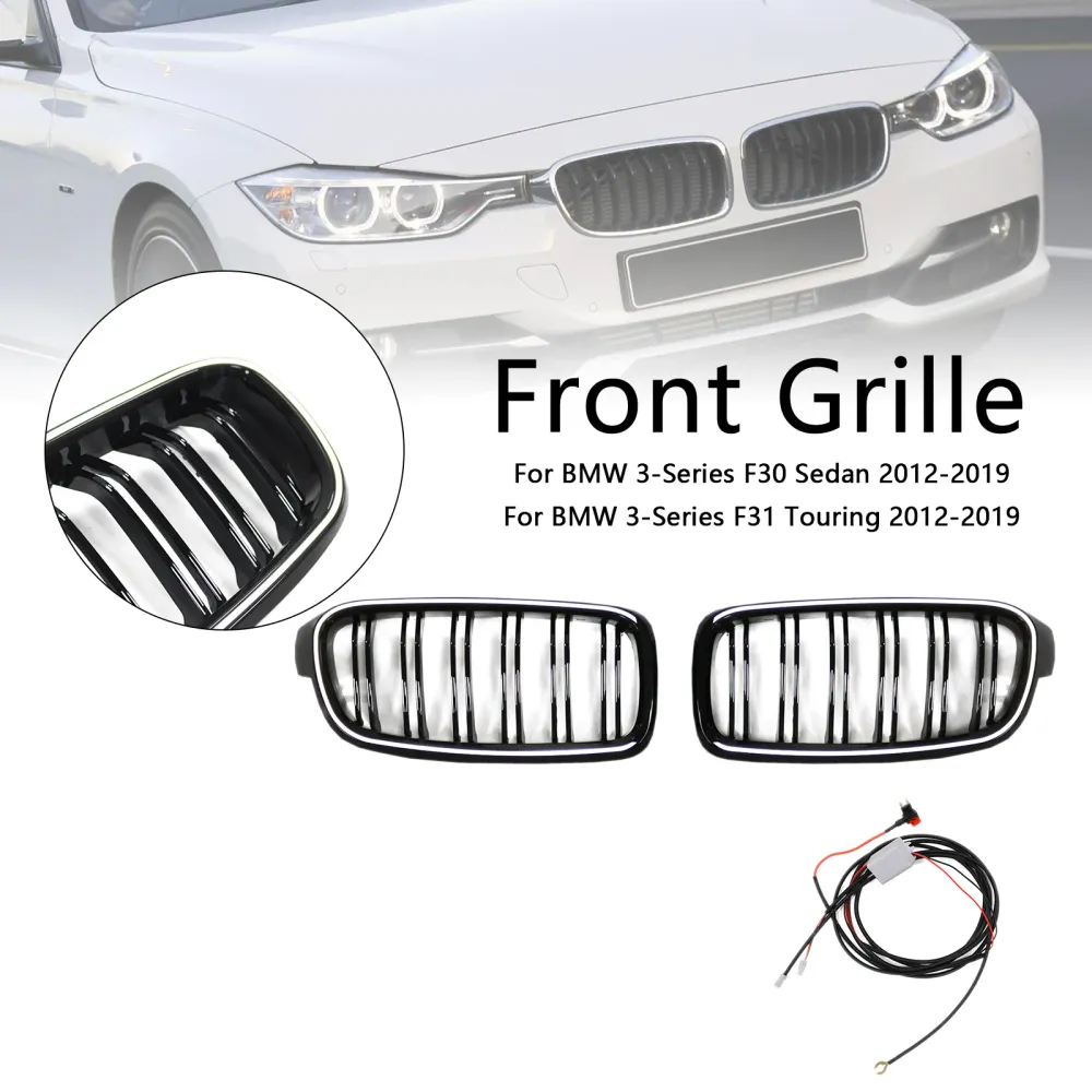 2012-2019 BMW 3-serien F31 Touring Double Slat Front Kidney Grille Grill