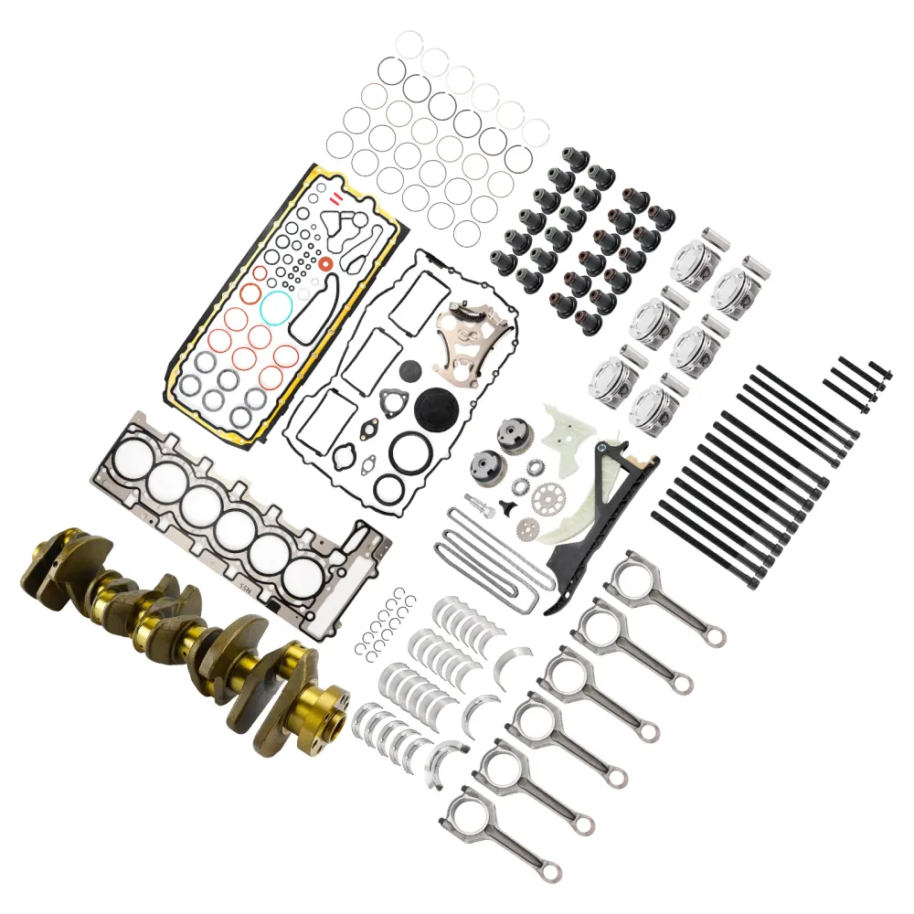 2013-2016 BMW 435i F32 F33 F36 N55 3.0L Motor Ombyggnation Kolvar Packningar Kit Vevaxelstänger Timing Set 11212163665