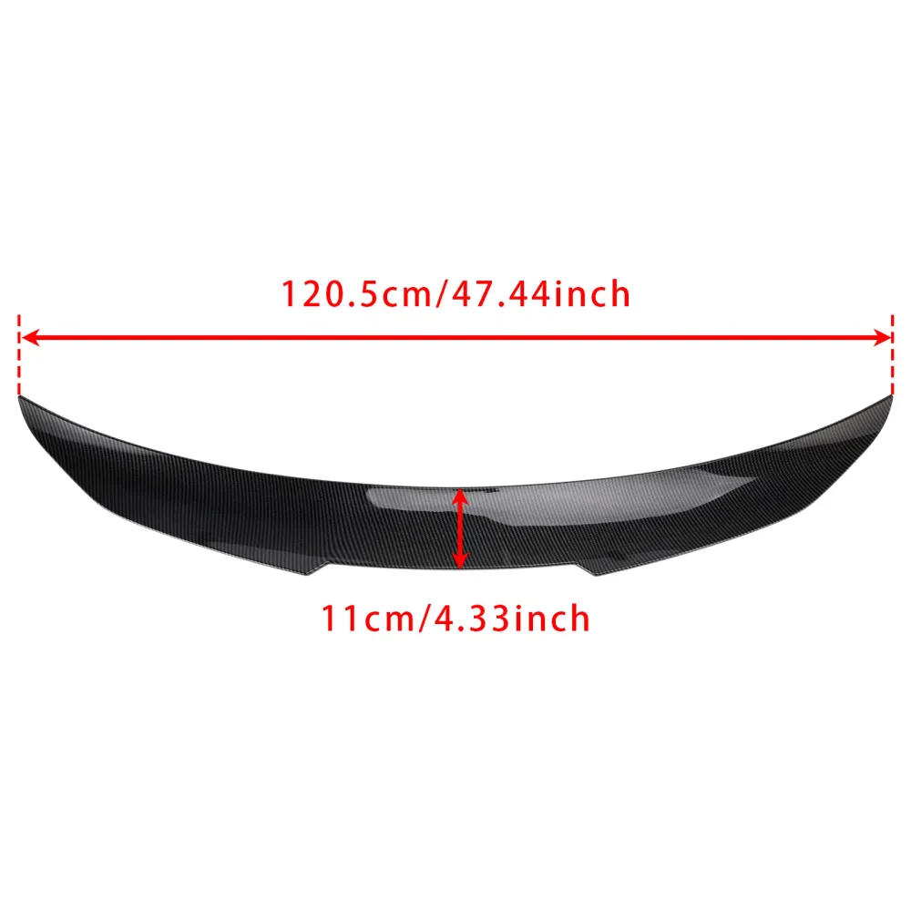 2014-2020 BMW 4-serie F36 4DR Coupe Kolfiberlook Bakre Boot Spoiler PSM Style