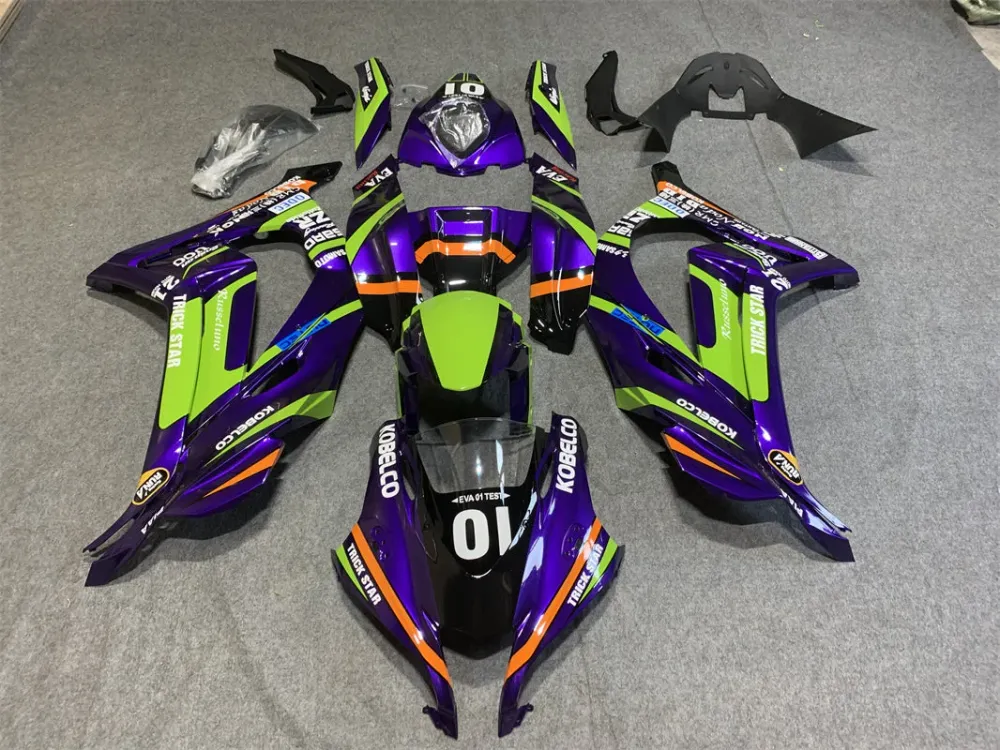2016-2020 KAWASAKI ZX10R Injektion Fairing Kit Bodywork Plastic ABS #141