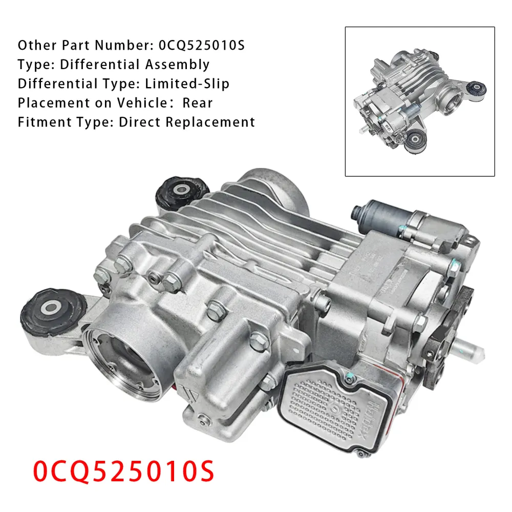 2017-2020 VW Golf R 4 Motion bakre differentialenhet 0CQ525010S