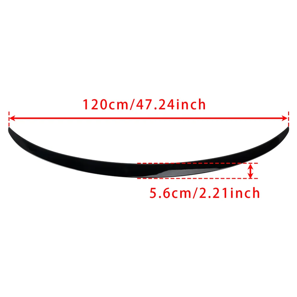 2017-2023 Tesla Model 3 Original Factory Style Gloss Black Bakre Boot Spoiler Generic