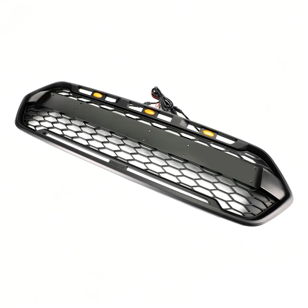 2018 2019 2020 2021 2022 2023 Ford Transit Custom Raptor Style Trail med 3LED matt svart främre stötfångargaller
