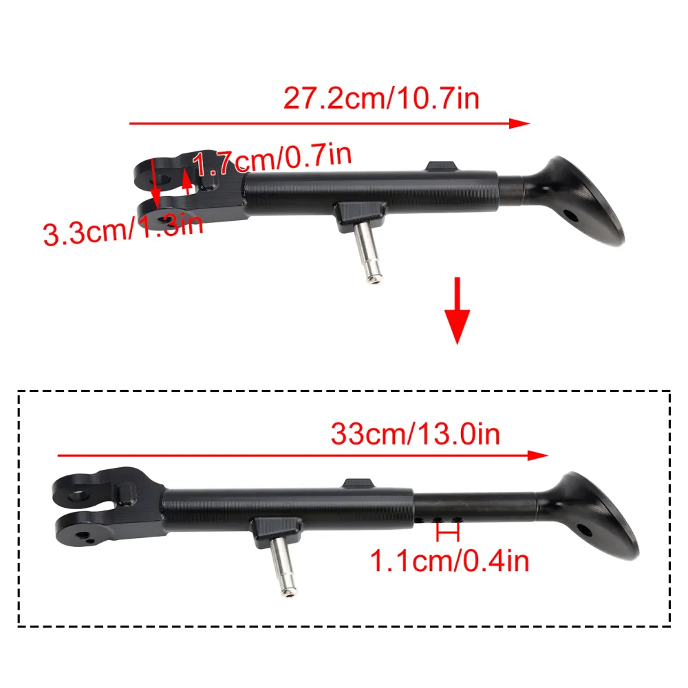 2021-2024 APRILIA RSV4 Justerbar fotsida Stand Kickstand Fit