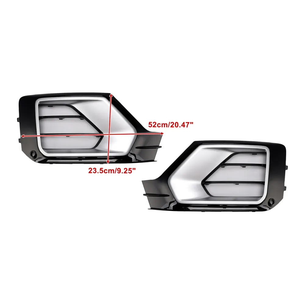 Audi Q2 2016-2020 2ST främre stötfångargaller Dimljusgaller 81A807681G 81A807682G