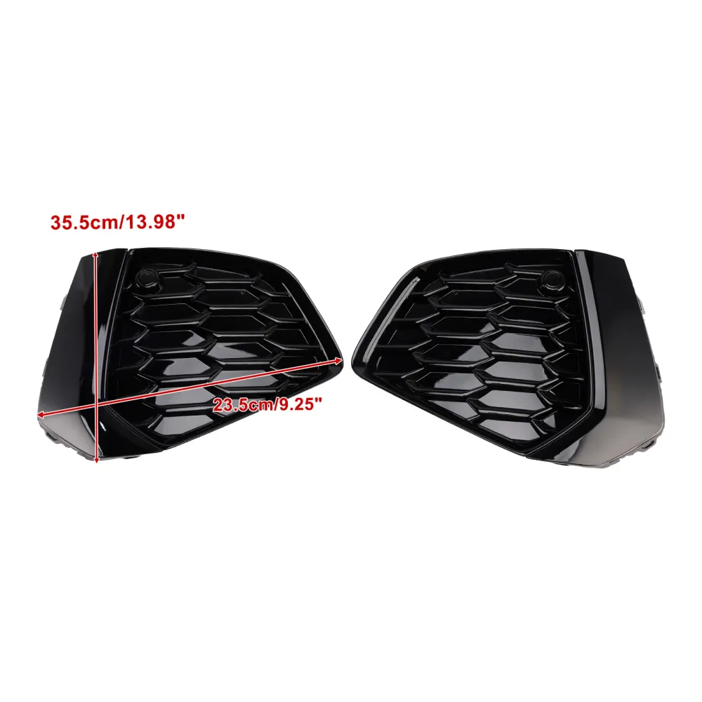 Audi A3 S-line 2021-2023 Black Front Honeycomb Dimljus Grillskydd
