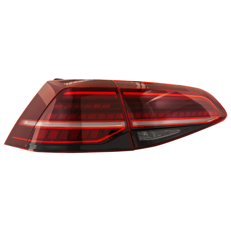AutoStyle, LED-bakljus, passar Volkswagen Golf VII 2012-2017 & Facelift (7,5) 2017- exkl. Variant - Röd/Smoke - inkl. Dyna...